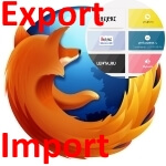 экспорт и импорт закладок в firefox